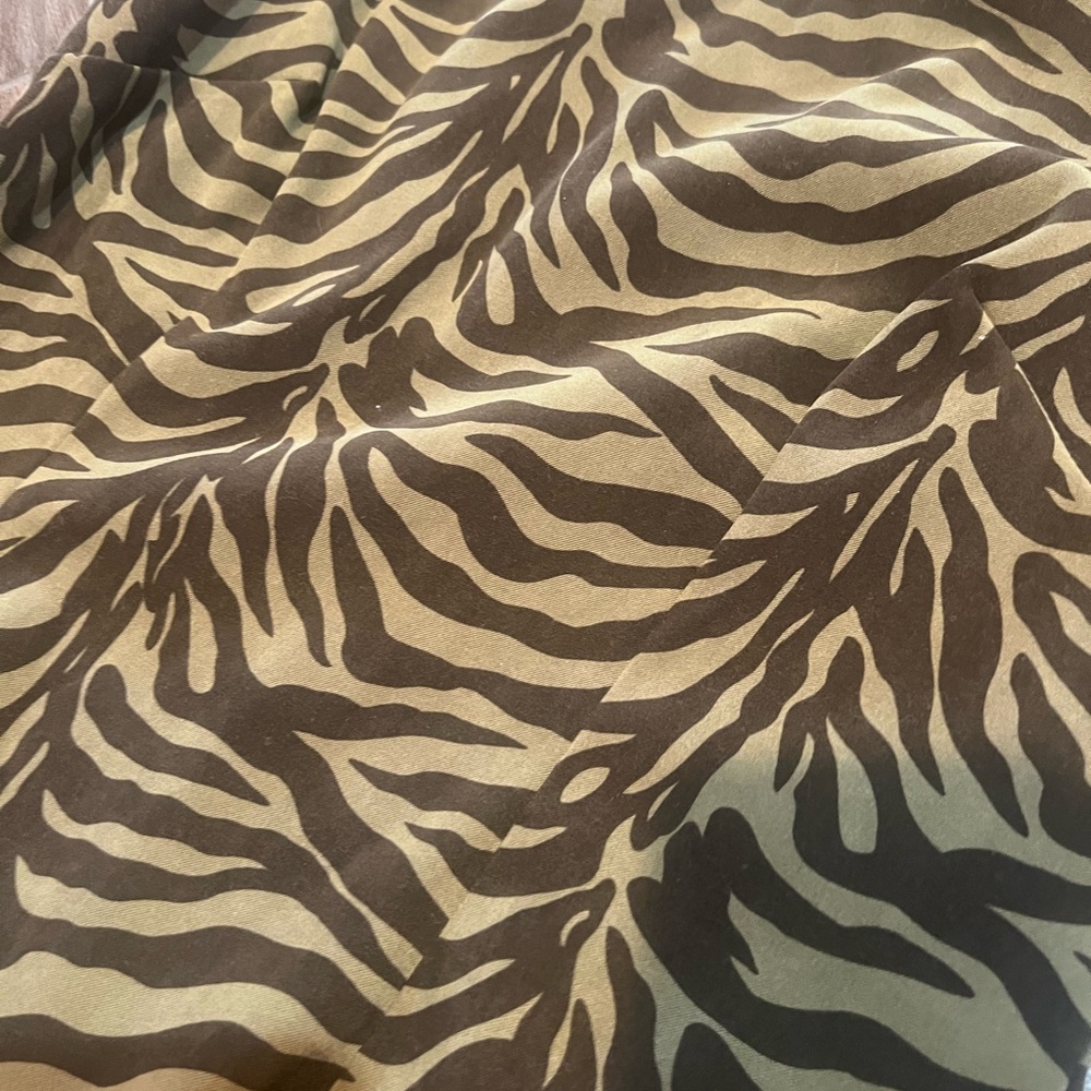 Rabbit Rabbit Rabbit Olive and Brown Zebra Print Top - Picture 4 of 5